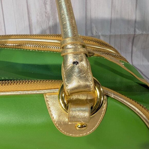 Juicy Couture Vintage Green-Gold Pet Carrier Bag - Picture 8 of 14